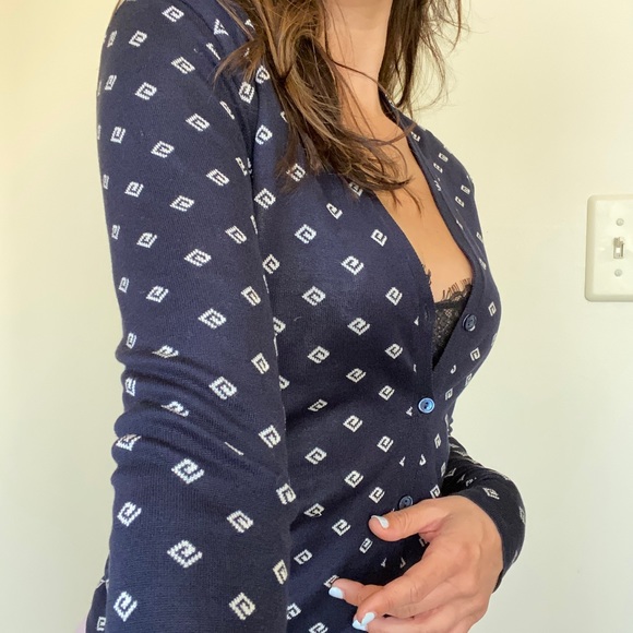 Ralph Lauren Silk Cardigan Black Label - Picture 2 of 5